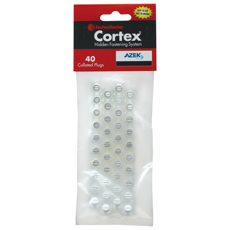 CORTEX - Cortex Azek White Plugs 40 pk [ATCTC40PC]