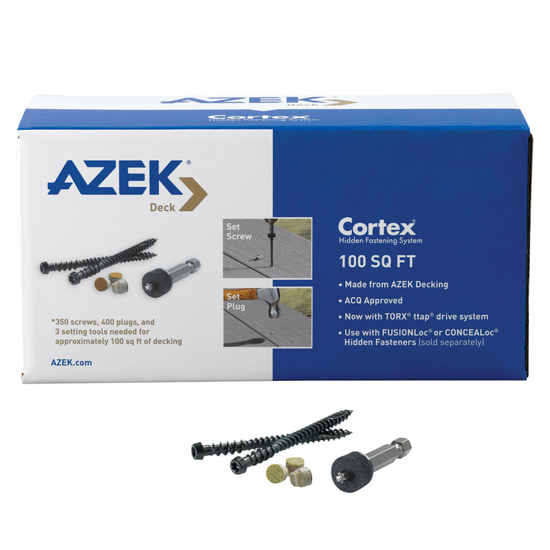 AZEK - Azek Cortex 2-3/4 in. L Island Oak Torx TTAP Star Head Hidden Deck Fastener 350 lb