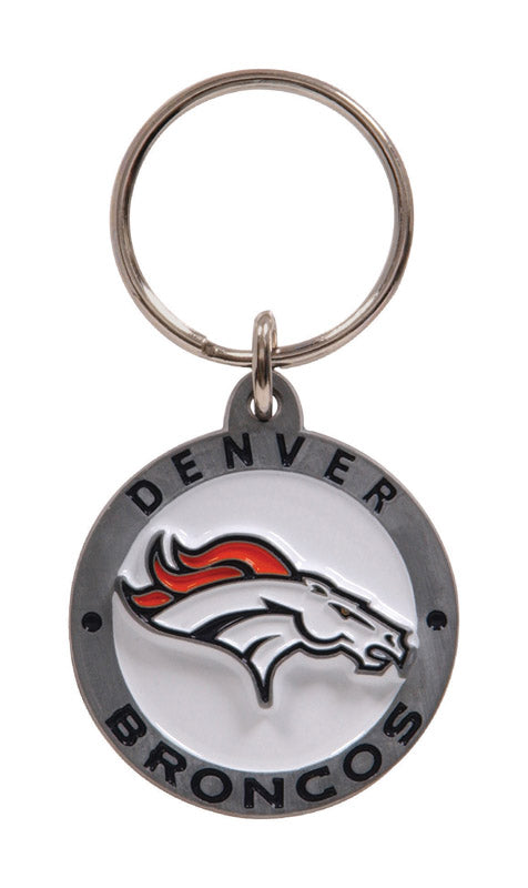 HILLMAN - Hillman NFL Tempered Steel Red/White Split Ring Keychain - Case of 3