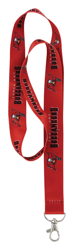 HILLMAN - Hillman NFL Polyester Black/Red Carabiner Clip Lanyard - Case of 6