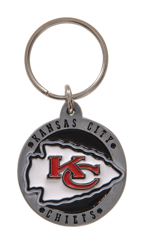 HILLMAN - Hillman NFL Tempered Steel Multicolored Split Ring Keychain - Case of 3 [710877]