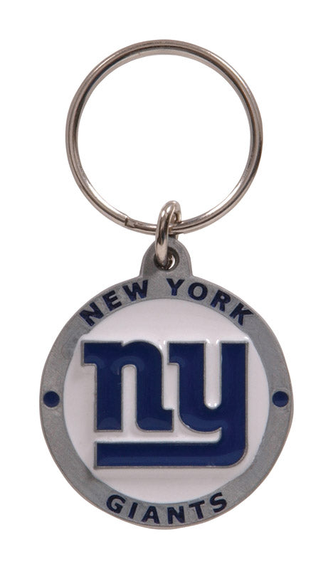 HILLMAN - Hillman NFL Tempered Steel Blue/White Split Ring Keychain - Case of 3