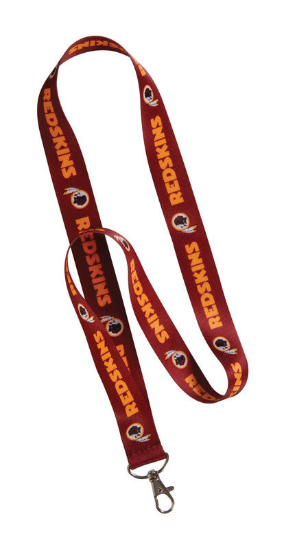 HILLMAN - Hillman NFL Polyester Red Carabiner Clip Lanyard - Case of 6