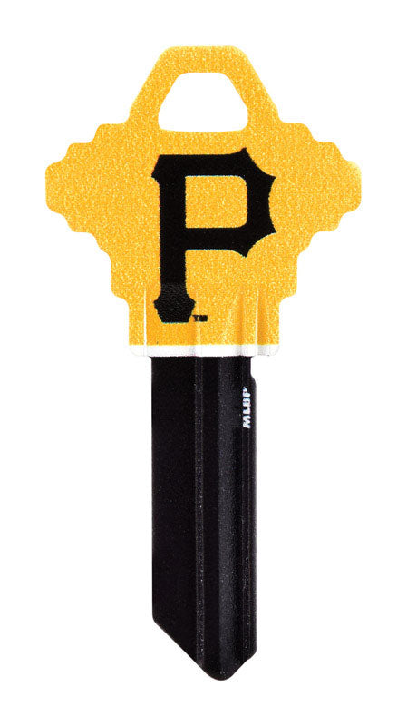 HILLMAN - Hillman Pittsburgh Pirates Painted Key House/Office Key Blank Single - Case of 6