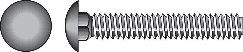 HILLMAN - Hillman 0.375 in. X 4 in. L Stainless Steel Carriage Bolt 25 pk