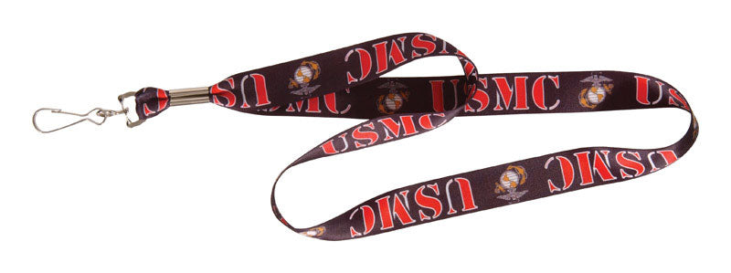 HILLMAN - Hillman United States Marine Corps Polyester Multicolored Decorative Key Chain Lanyard - Case of 6