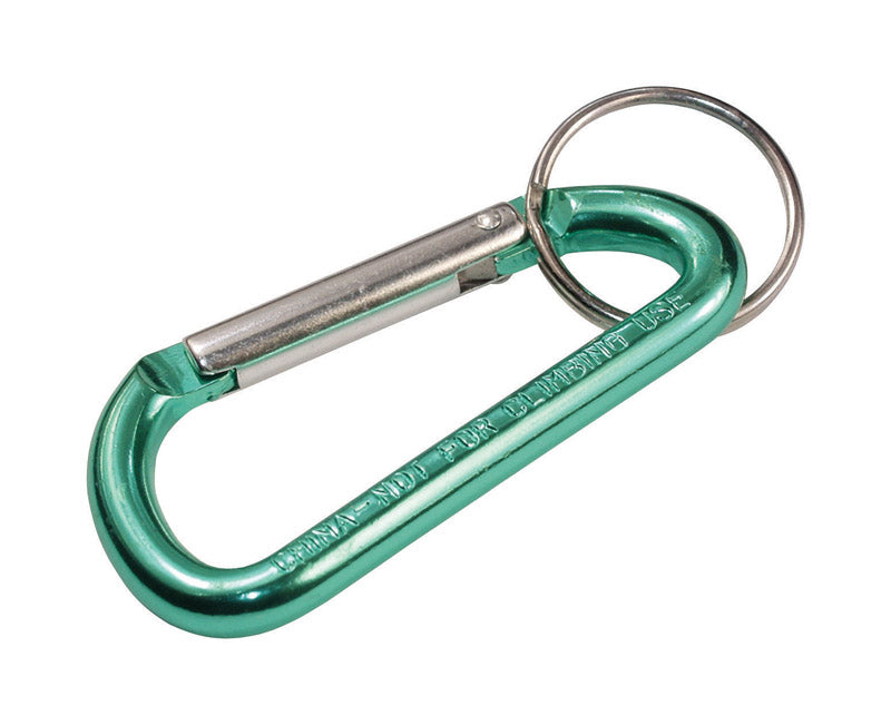 HILLMAN - Hillman Aluminum Multicolored Carabiner Clip Hook Key Chain - Case of 36