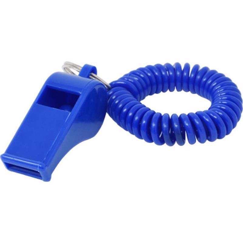 HILLMAN - Hillman Plastic Assorted Sporting Whistle Wrist Coil Keychain - Case of 24