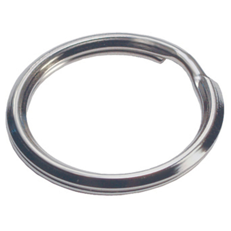 HILLMAN - Hillman 1-3/8 in. D Tempered Steel Silver Split Rings/Cable Rings Key Ring - Case of 50