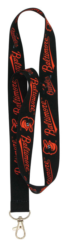 HILLMAN - Hillman MLB Polyester Black/Orange Carabiner Clip Lanyard - Case of 6