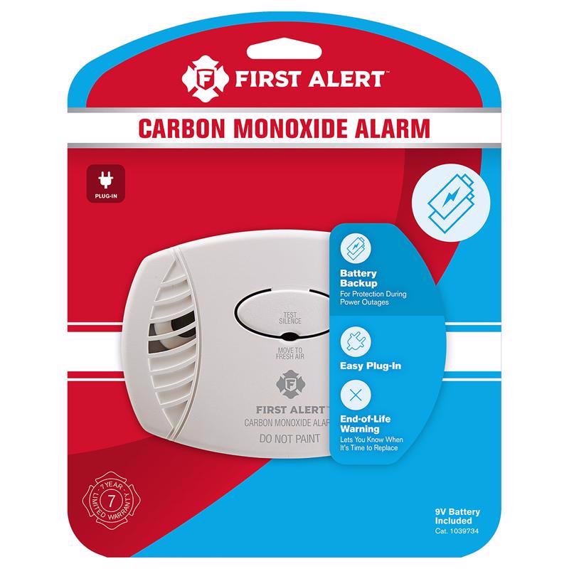 FIRST ALERT - First Alert Plug-In w/Battery Back-up Electrochemical Carbon Monoxide Detector [1039734]