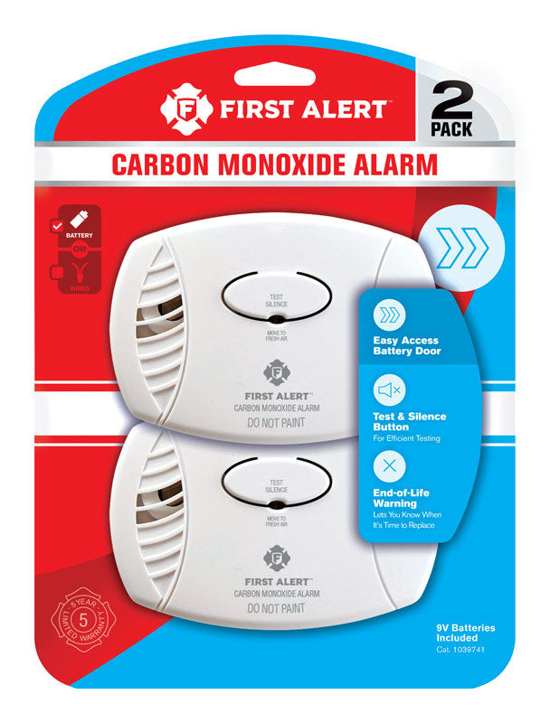 FIRST ALERT - First Alert Battery-Powered Electrochemical Carbon Monoxide Detector [1039741]