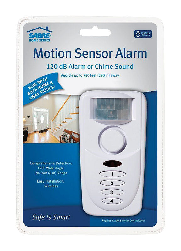 SABRE - Sabre White Plastic Motion Sensor Alarm