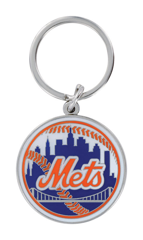 HILLMAN - Hillman MLB Metal Silver Split Ring Keychain - Case of 3