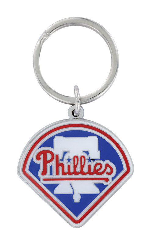 HILLMAN - Hillman MLB Tempered Steel Silver Split Ring Keychain - Case of 3 [711233]