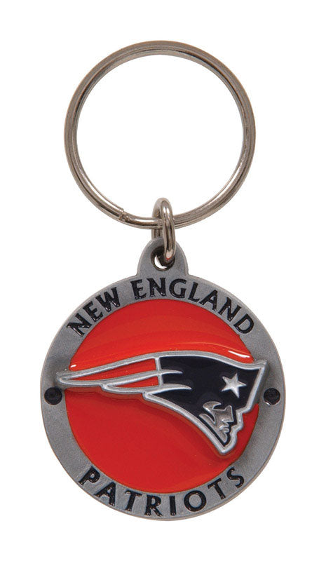 HILLMAN - Hillman NFL Tempered Steel Silver Split Ring Keychain - Case of 3 [710862]