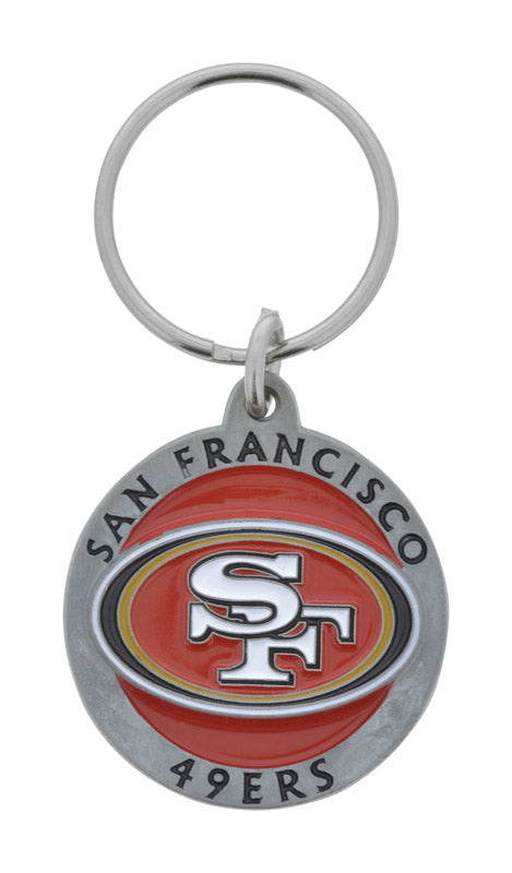 HILLMAN - Hillman NFL Tempered Steel Silver Split Ring Keychain - Case of 3 [710866]