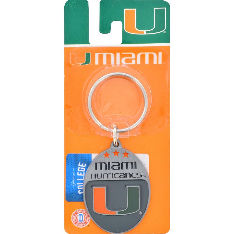 HILLMAN - Hillman NCAA Tempered Steel Gray Split Ring Keychain - Case of 3 [711143]