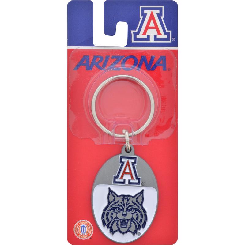 HILLMAN - Hillman NCAA Tempered Steel Blue Split Ring Keychain - Case of 3 [711139]