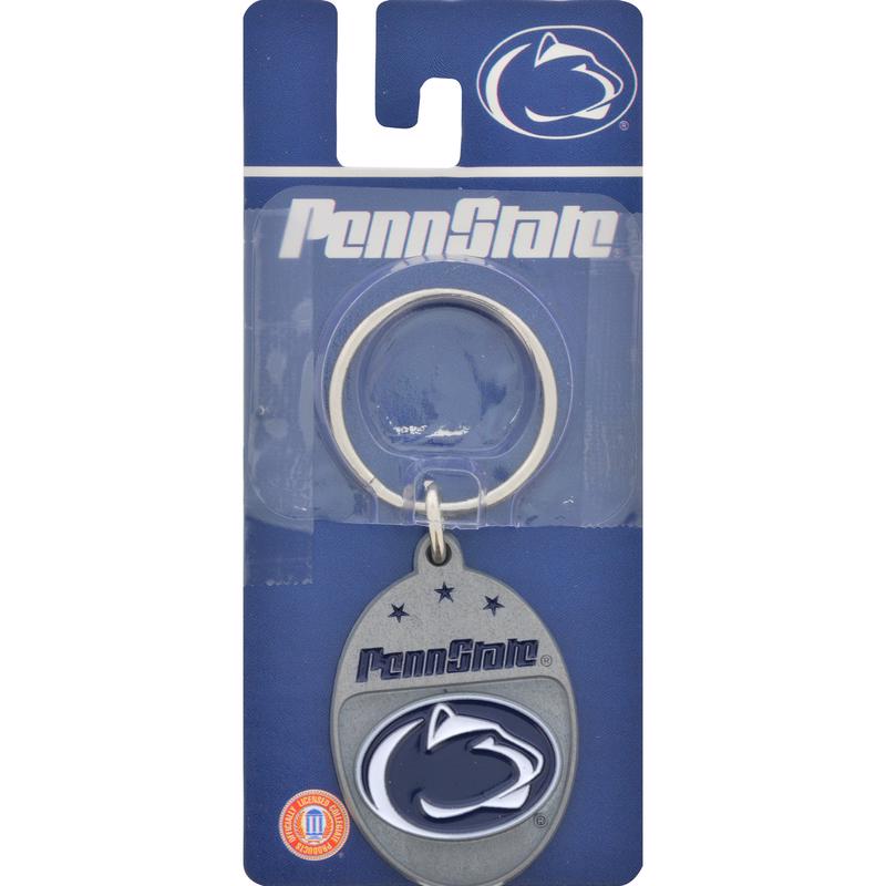 HILLMAN - Hillman NCAA Tempered Steel Blue Split Ring Keychain - Case of 3 [711154]