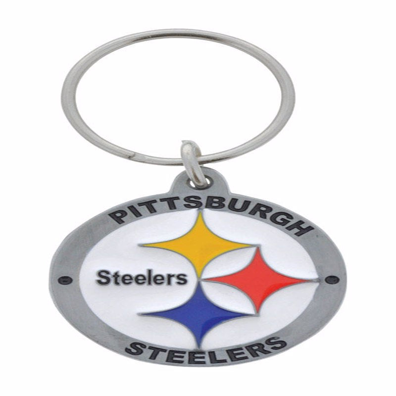 HILLMAN - Hillman NFL Tempered Steel Silver Split Ring Keychain - Case of 3 [710887]