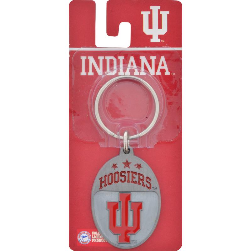 HILLMAN - Hillman NCAA Tempered Steel Gray Split Ring Keychain - Case of 3 [711196]