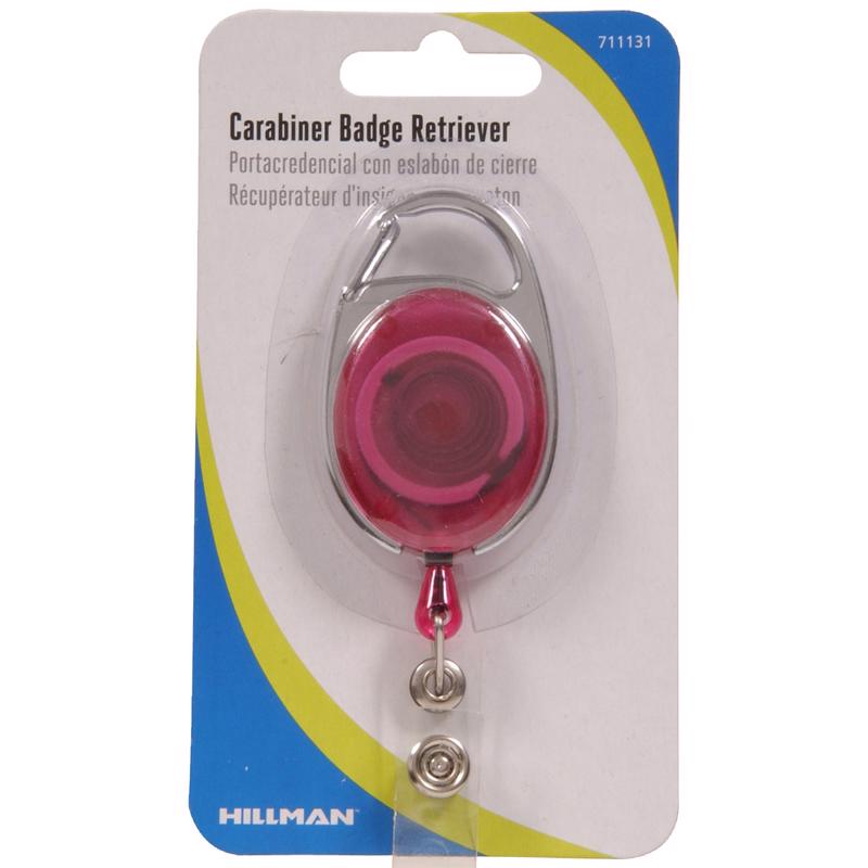 HILLMAN - Hillman Plastic Assorted Carabiner Badge Retriever