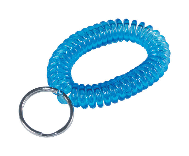 HILLMAN - Hillman Plastic Assorted Split Ring Wrist Coil Key Chain - Case of 12