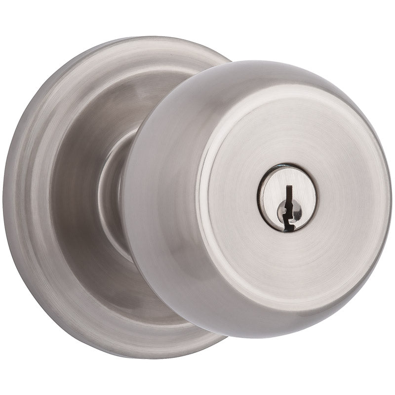 BRINKS - Brinks Push Pull Rotate Stafford Satin Nickel Single Cylinder Lock KW1 1.75 in. [23001-119]