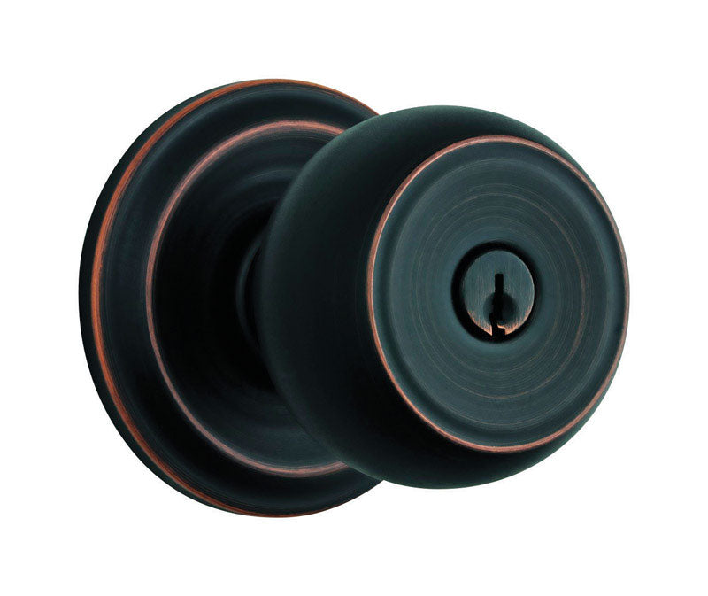 BRINKS - Brinks Push Pull Rotate Stafford Oil Rubbed Bronze Entry Knob KW1 1.75 in. [23001-150]