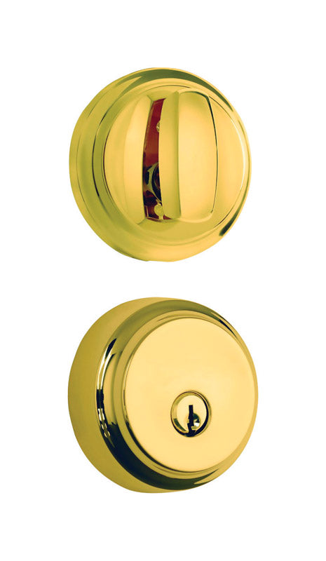 BRINKS - Brinks Push Pull Rotate Polished Brass Steel Deadbolt