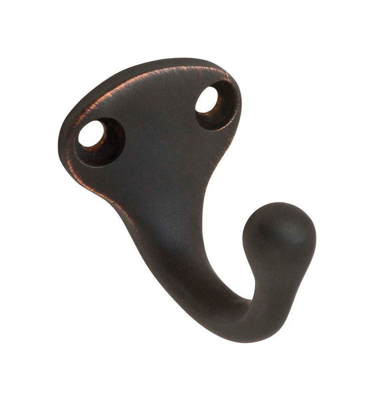 IVES - Ives Small Aged Bronze Aluminum 1-1/4 in. L Garment Hook 35 lb 1 pk - Case of 15