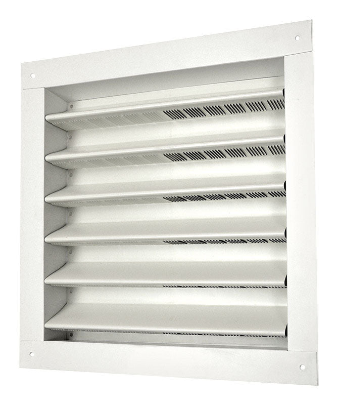 MASTER FLOW - Master Flow 12 in. W X 12 in. L White Aluminum Wall Louver