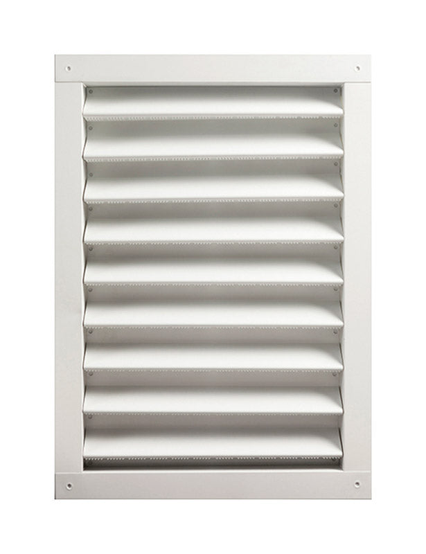 MASTER FLOW - Master Flow 18 in. W X 24 in. L White Aluminum Wall Louver