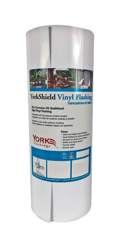 YORK - York 8 in. W X 600 in. L Vinyl Flashing White