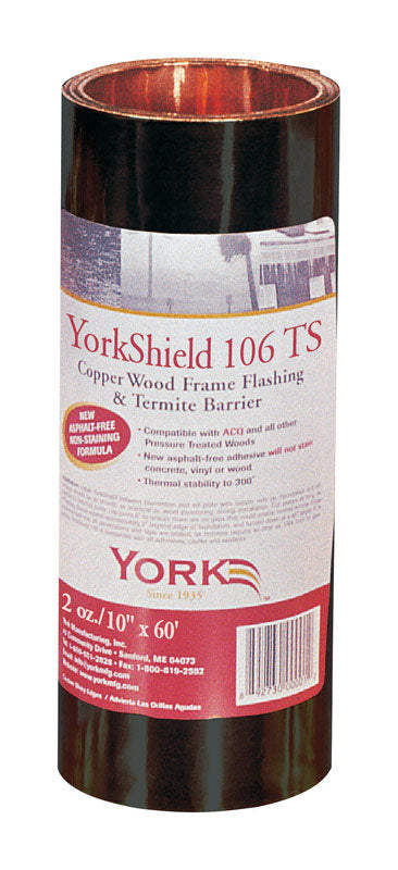 YORK - York 106 TS 10 in. W X 720 in. L Copper Flashing Copper