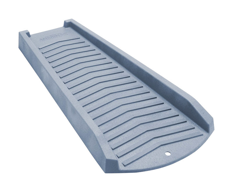 AMERIMAX - Amerimax 2.5 in. H X 11.5 in. W X 24 in. L Slate Vinyl Splash Block