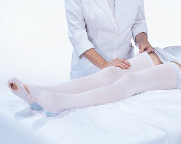 Carolon Company - Anti-embolism Stocking CAP® Knee High Large / Short White Open Toe [1/EA]