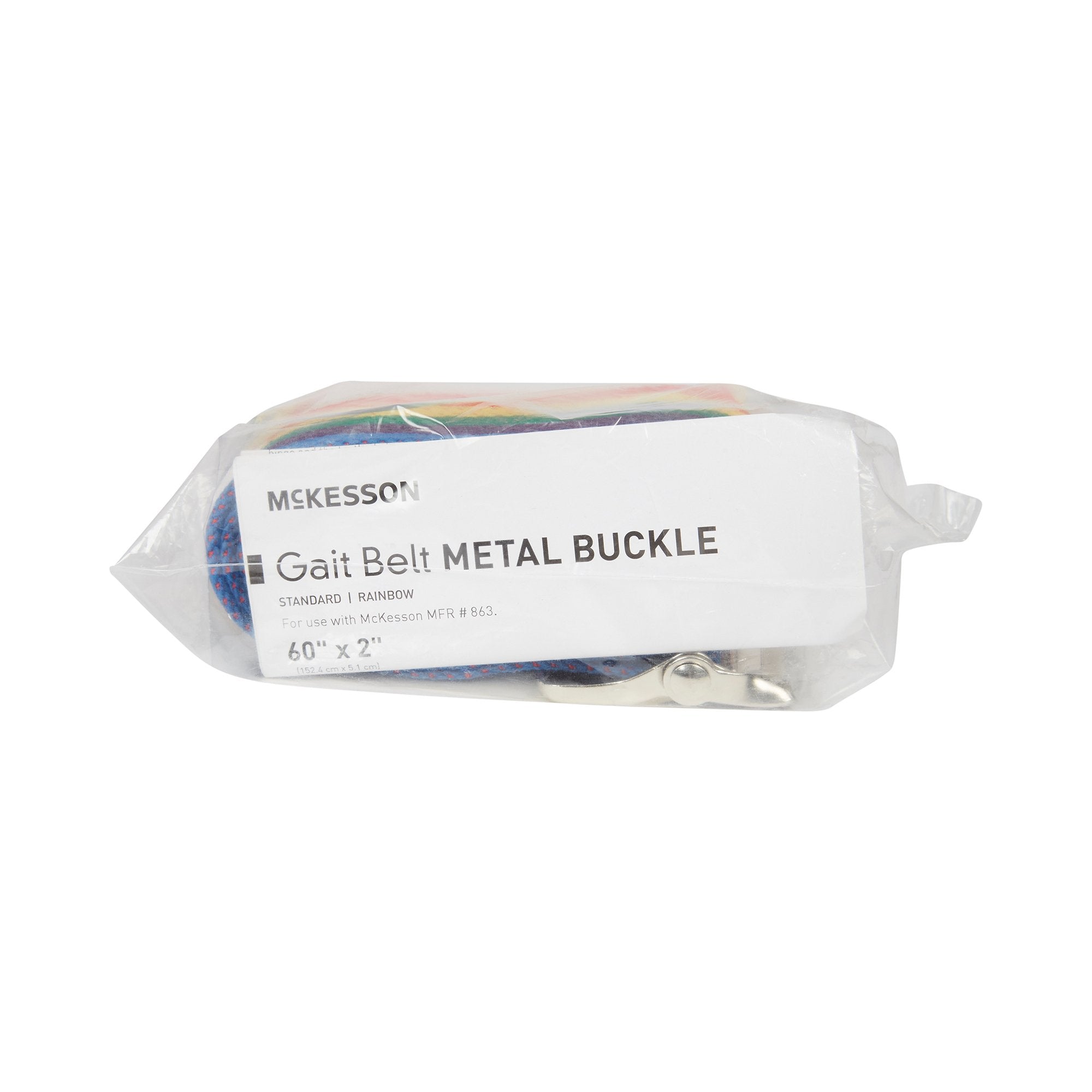 McKesson Brand - Gait Belt McKesson 60 Inch Length Rainbow Design Polyester [1/EA]