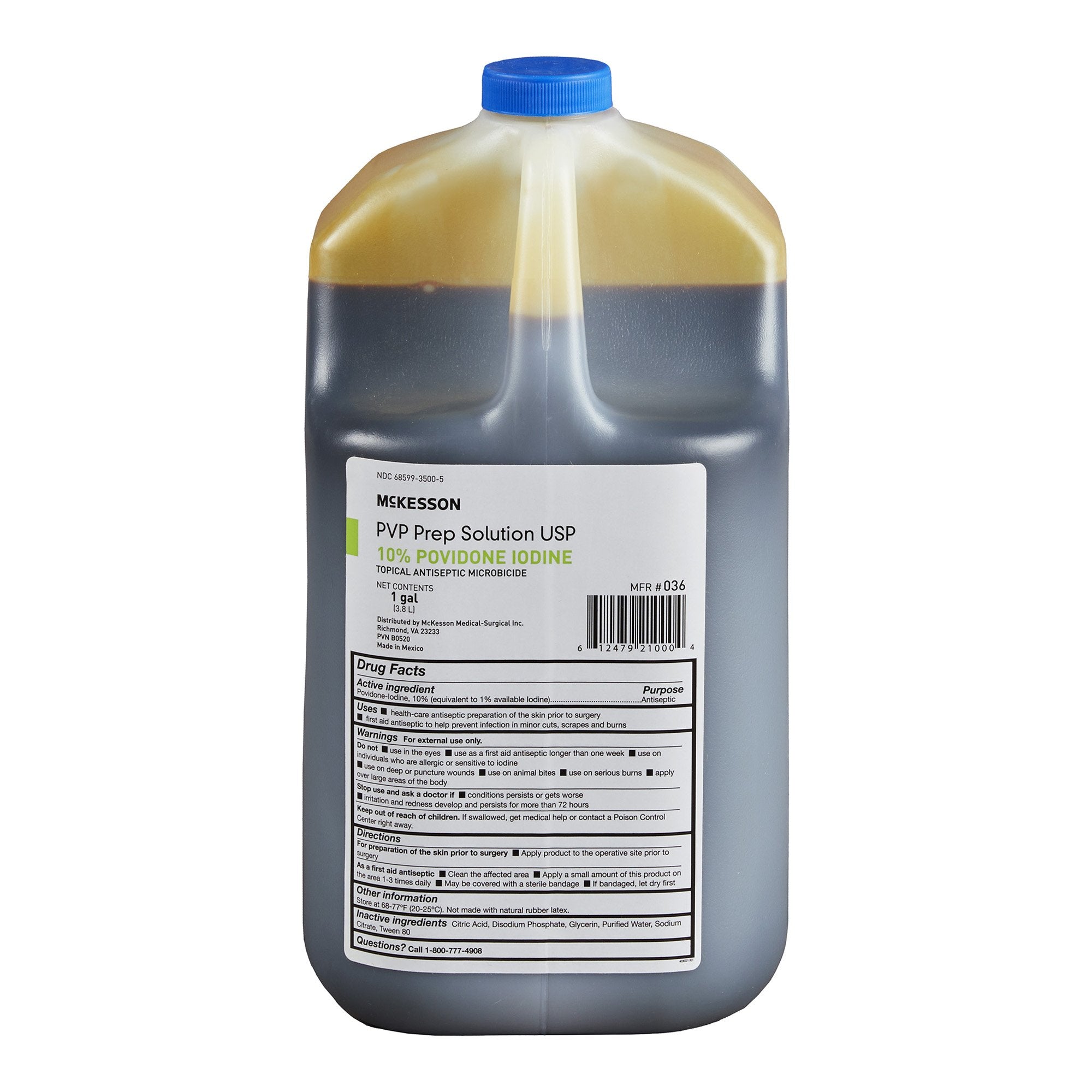 McKesson Brand - Skin Prep Solution McKesson 1 gal. Jug 10% Strength Povidone-Iodine NonSterile [1/EA]