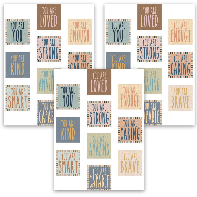 TEACHER CREATED RESOURCES - Everyone is Welcome Positive Affirmations Accents, 30 Per Pack, 3 Packs