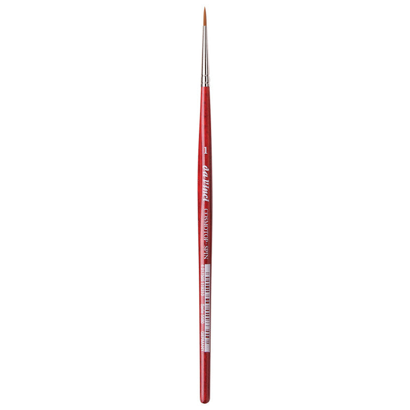 COSMOTOP-SPIN Silkpainting Brush, Synthetic, Watercolor, Round, Size 1