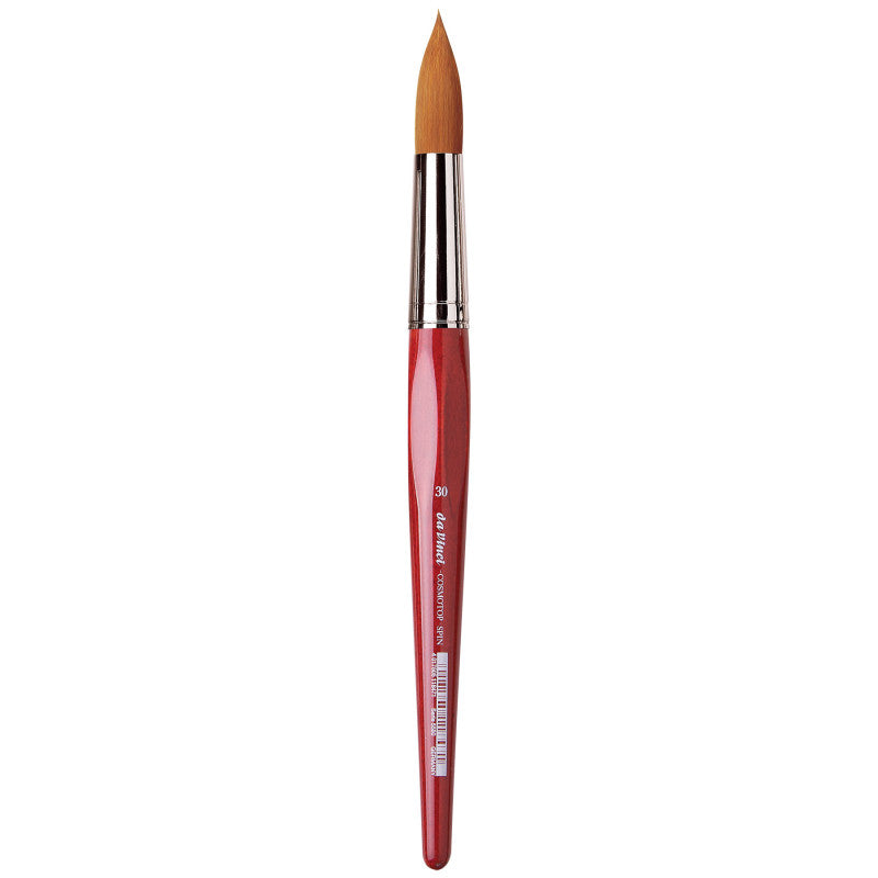 COSMOTOP-SPIN Silkpainting Brush, Synthetic, Watercolor, Round, Size 30