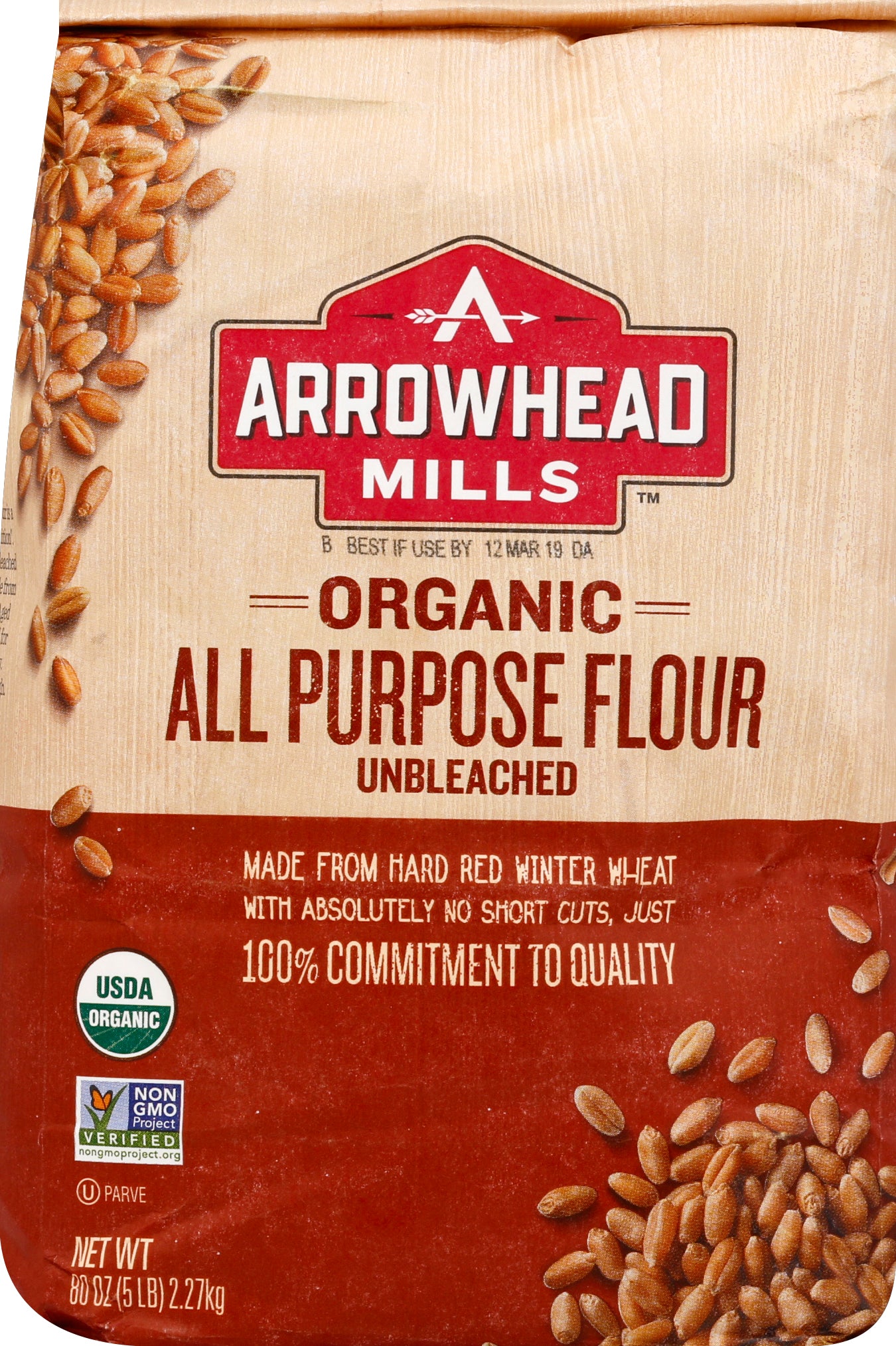 Arrowhead Mills Flour 80 oz - Case of 8