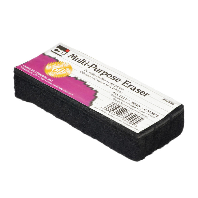 CHARLES LEONARD - Multi-Purpose Eraser, 5" Length, Pack of 12