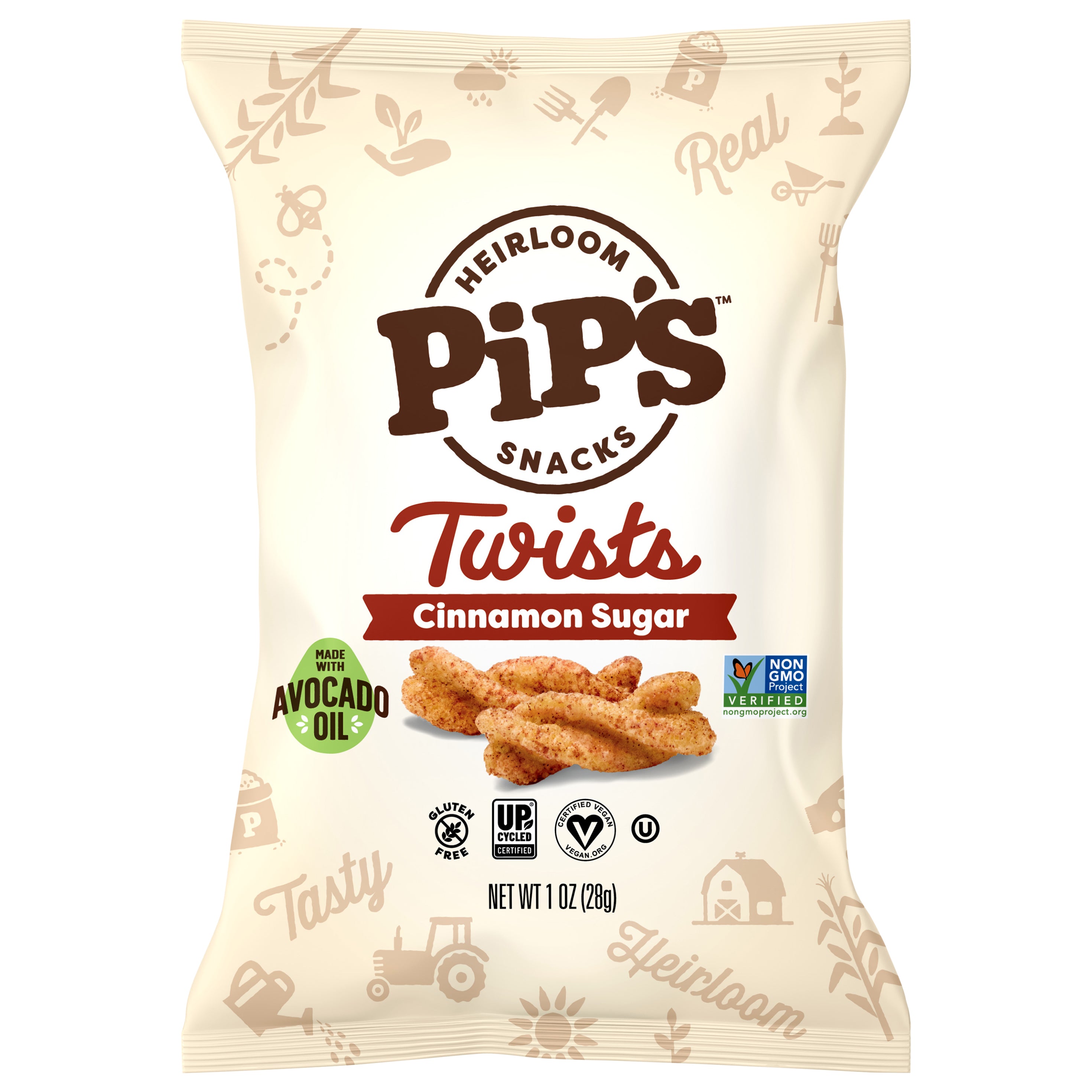 Cinnamon Sugar Twists, 1 oz, Snack Size - Case of 24