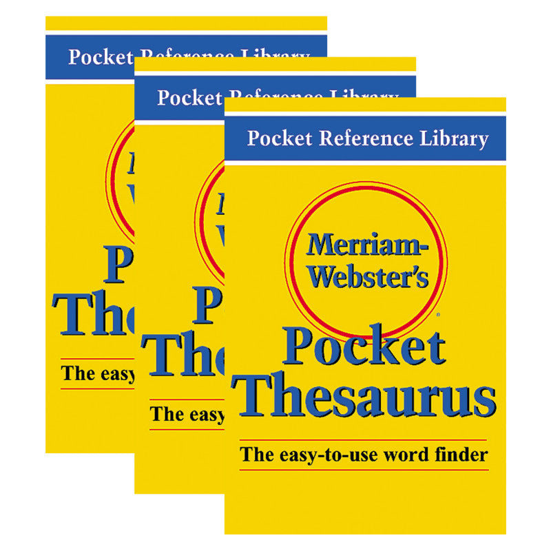 MERRIAM-WEBSTER - Pocket Thesaurus, Pack of 3