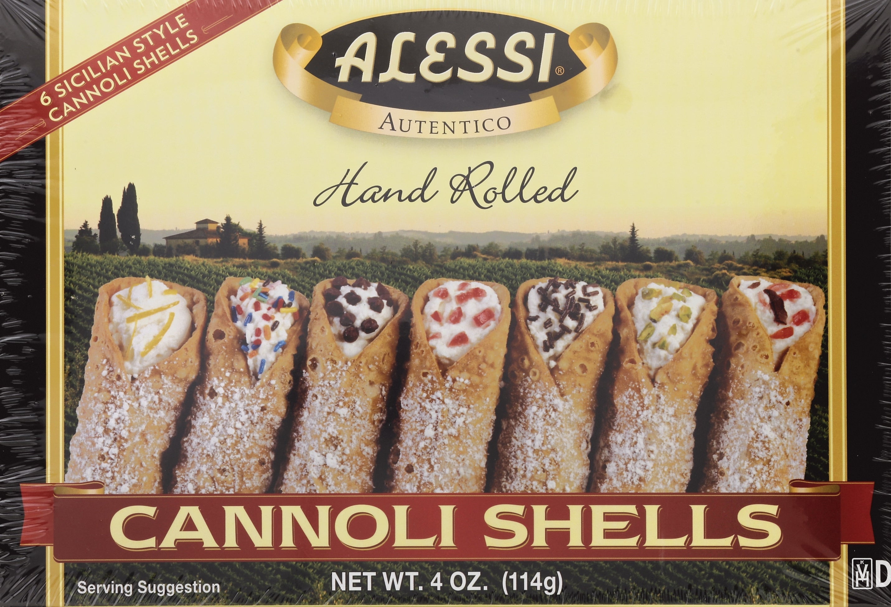 Alessi Cannoli Shells 4 oz - Case of 12