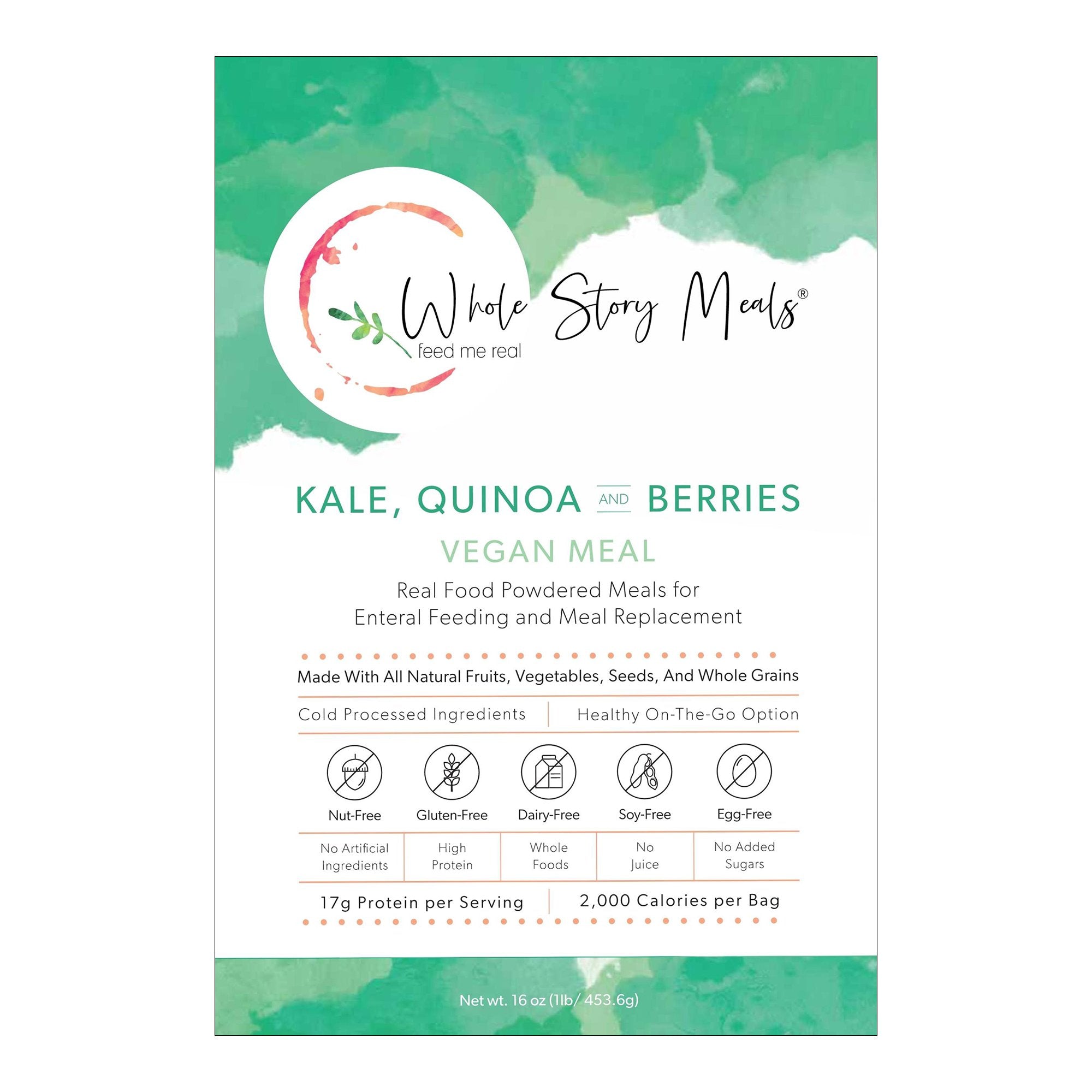 Whole Story Meals - Oral Supplement Whole Story Meals Kale Quinoa Berry Flavor Powder 16 oz. Pouch [1/EA]