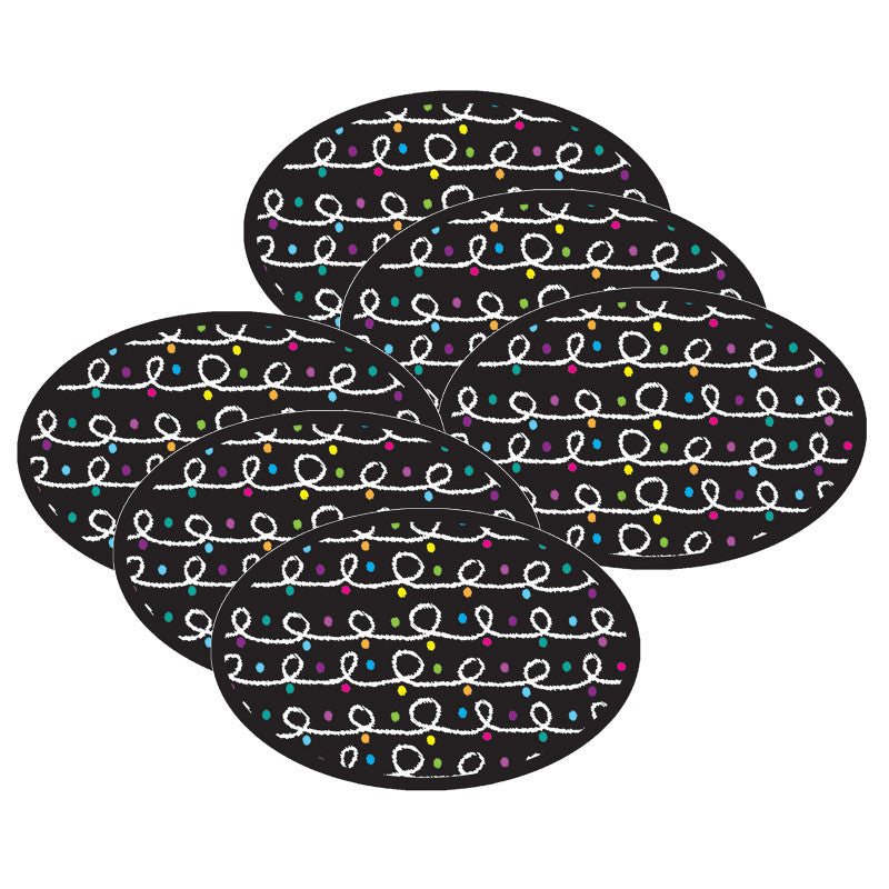 ASHLEY PRODUCTIONS - Magnetic Whiteboard Eraser, Color Chalk Loops, Pack of 6